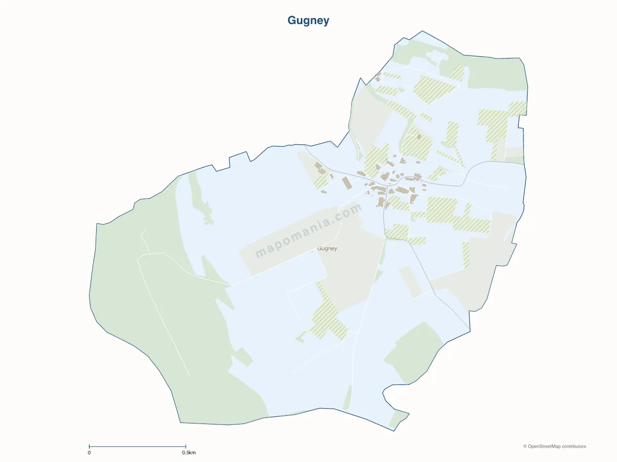 Carte de Gugney à personnaliser