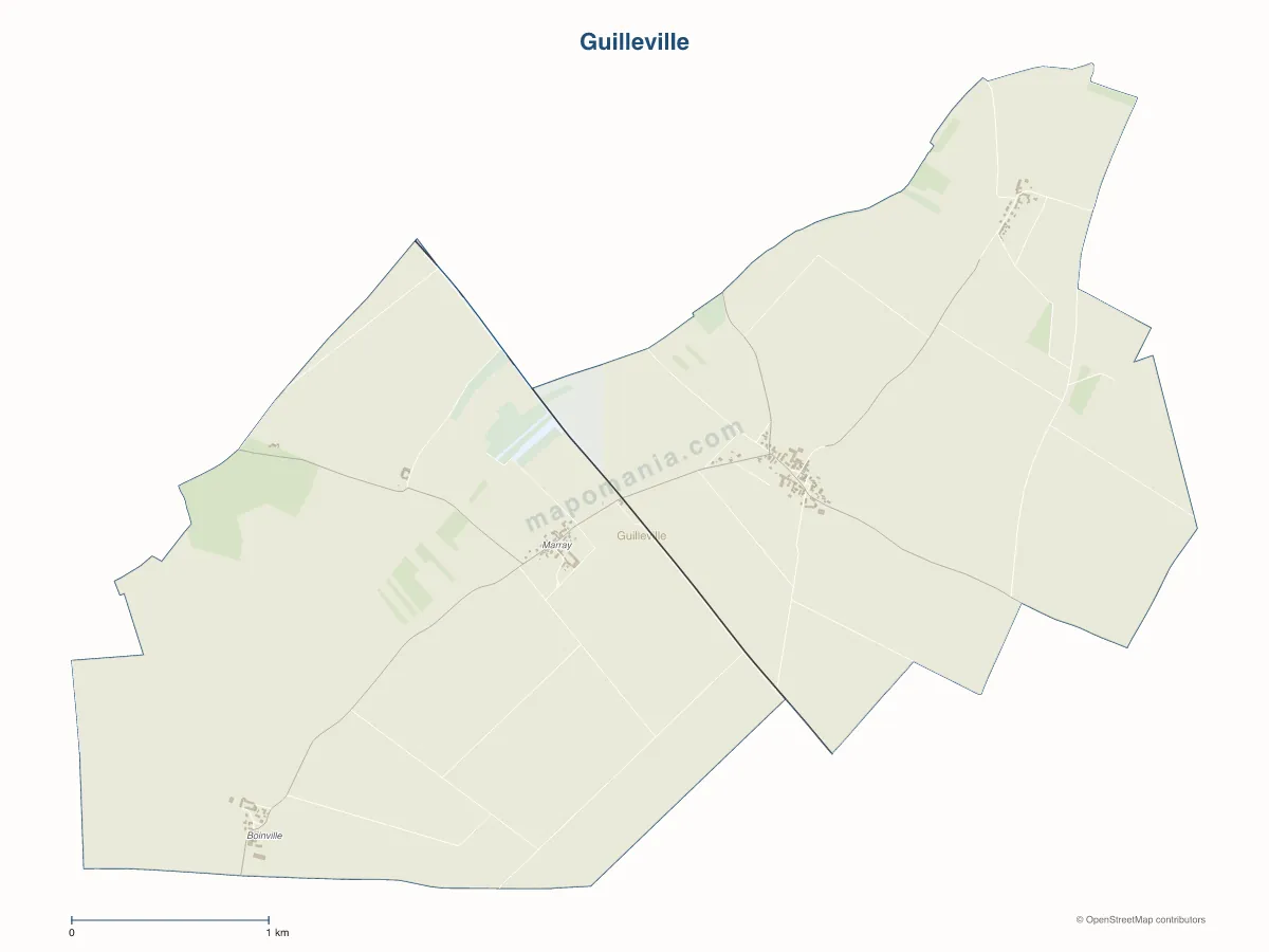 Carte de Guilleville à personnaliser