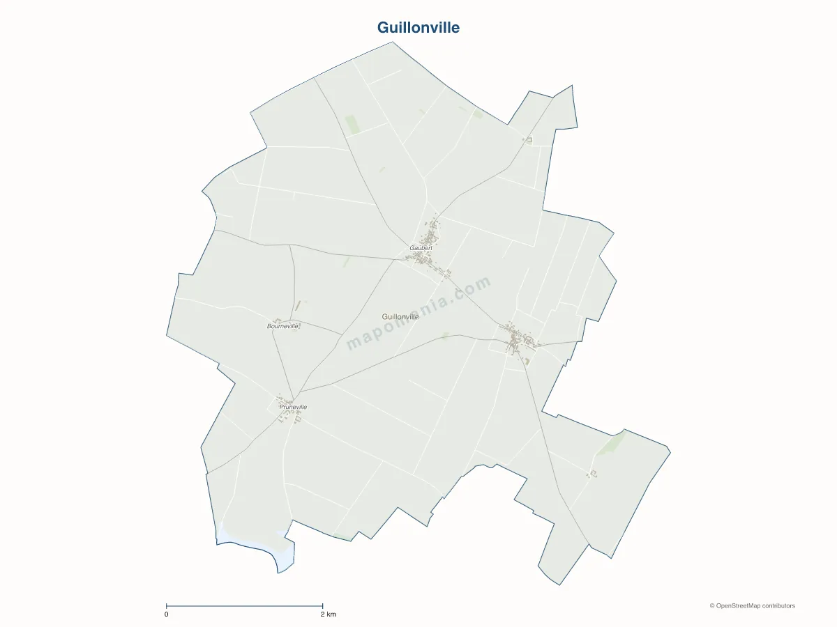 Carte de Guillonville à personnaliser