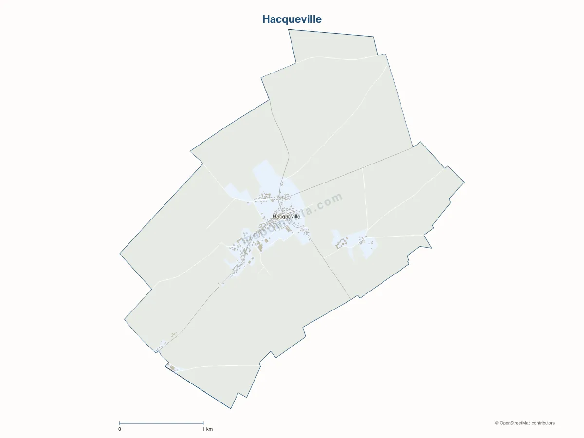 Carte de Hacqueville à personnaliser