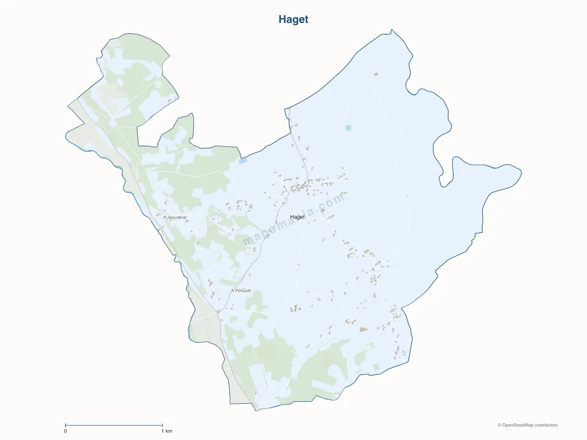 Carte de Haget à personnaliser