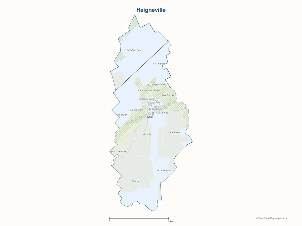Carte de Haigneville à personnaliser
