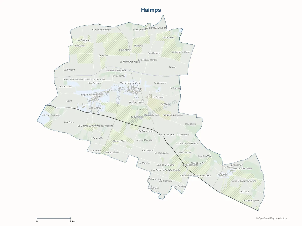 Carte de Haimps à personnaliser