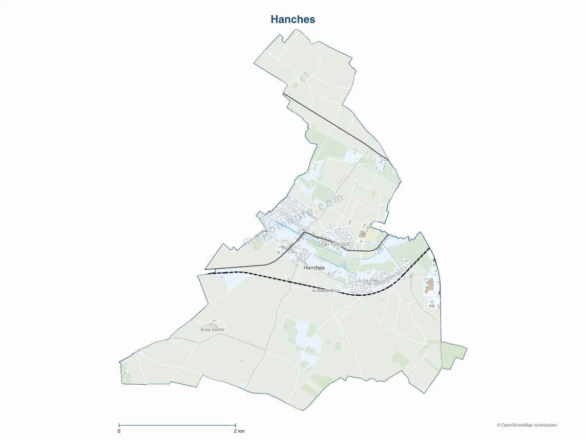 Carte de Hanches à personnaliser