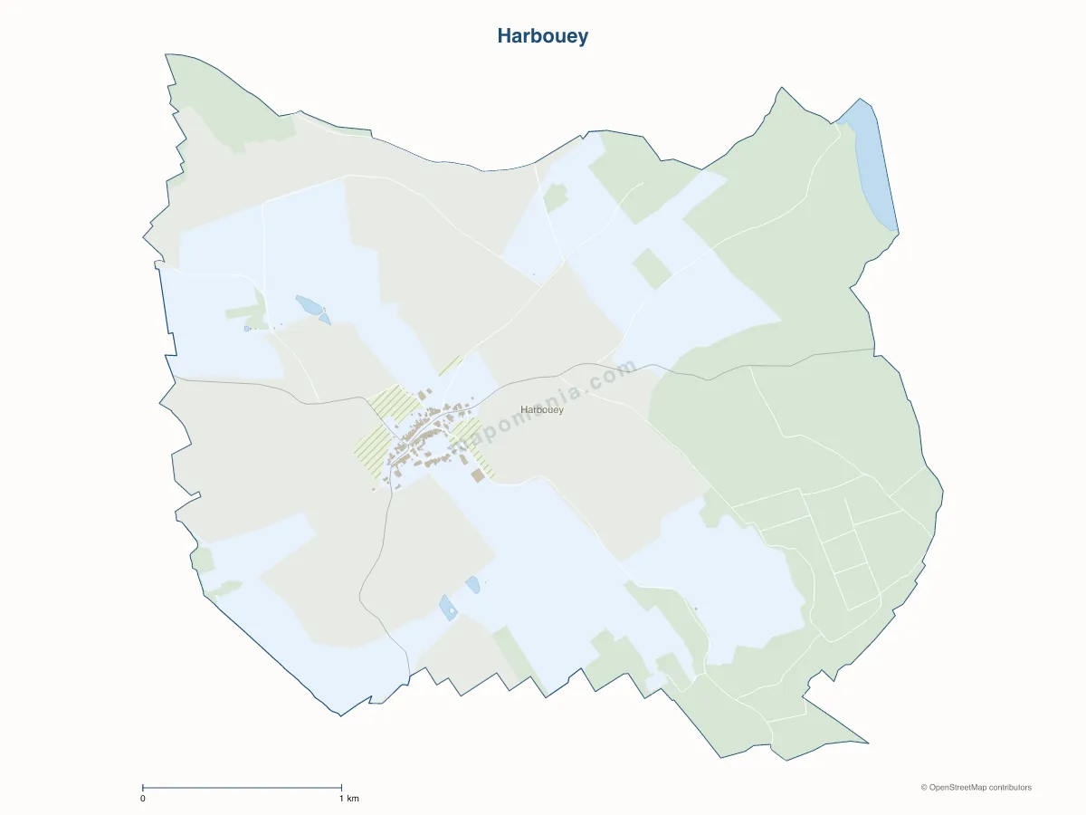Carte de Harbouey à personnaliser