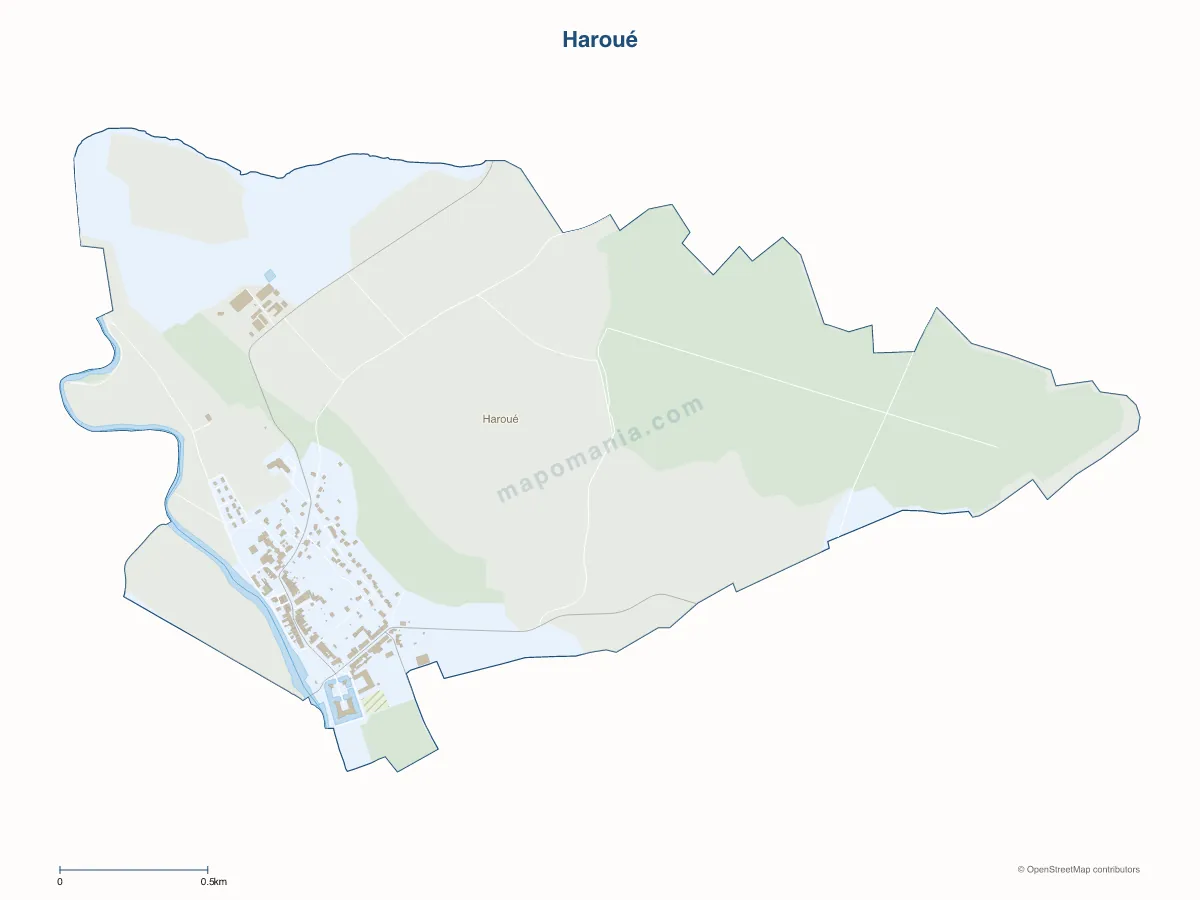 Carte de Haroué à personnaliser