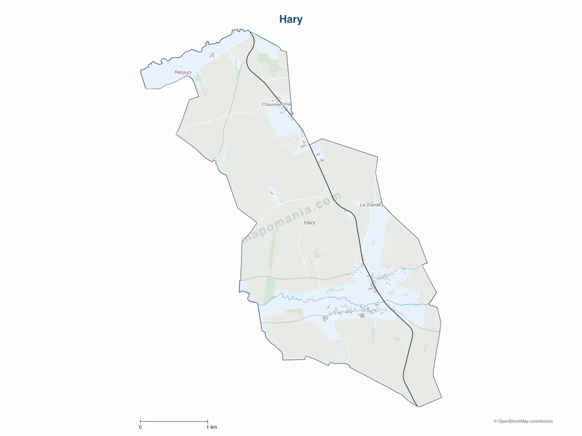 Carte de Hary à personnaliser