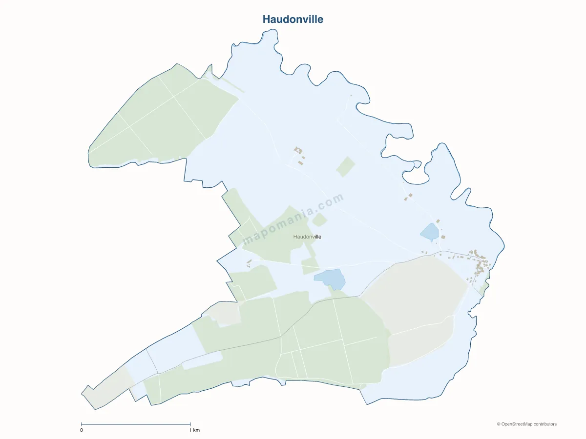 Carte de Haudonville à personnaliser