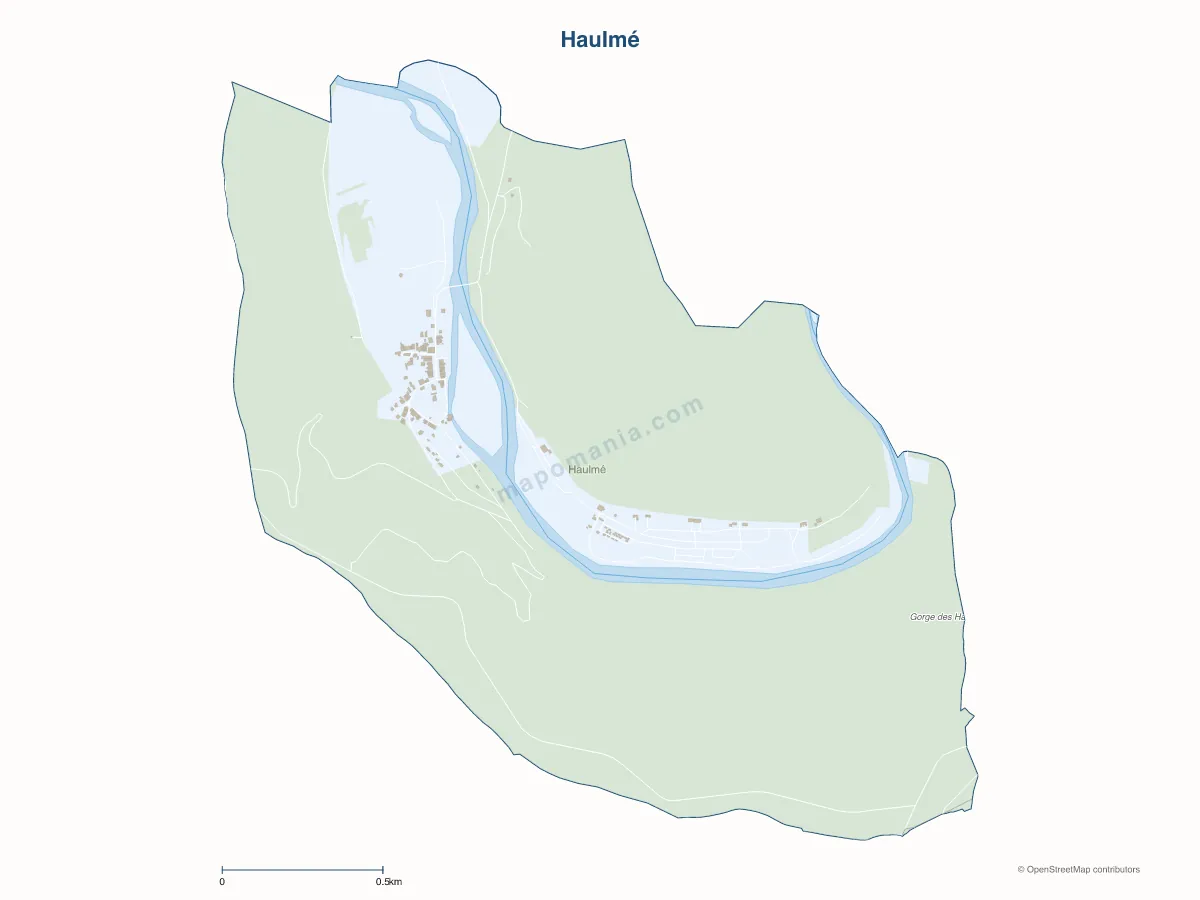 Carte de Haulmé à personnaliser