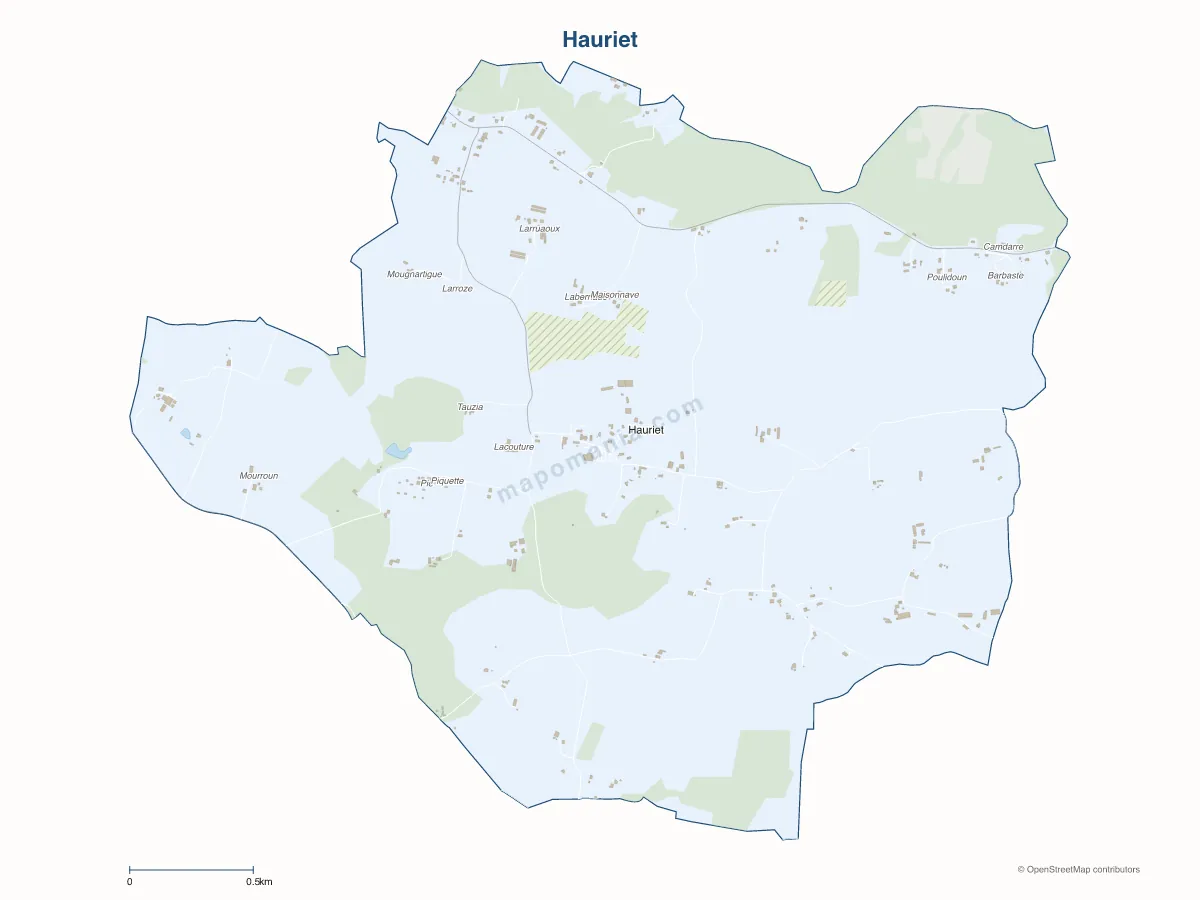 Carte de Hauriet à personnaliser