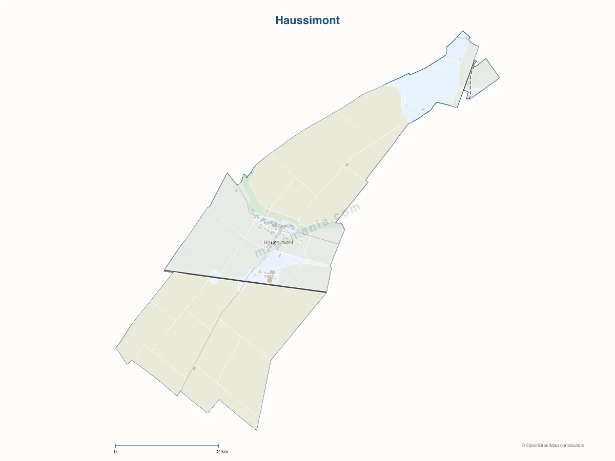 Carte de Haussimont à personnaliser
