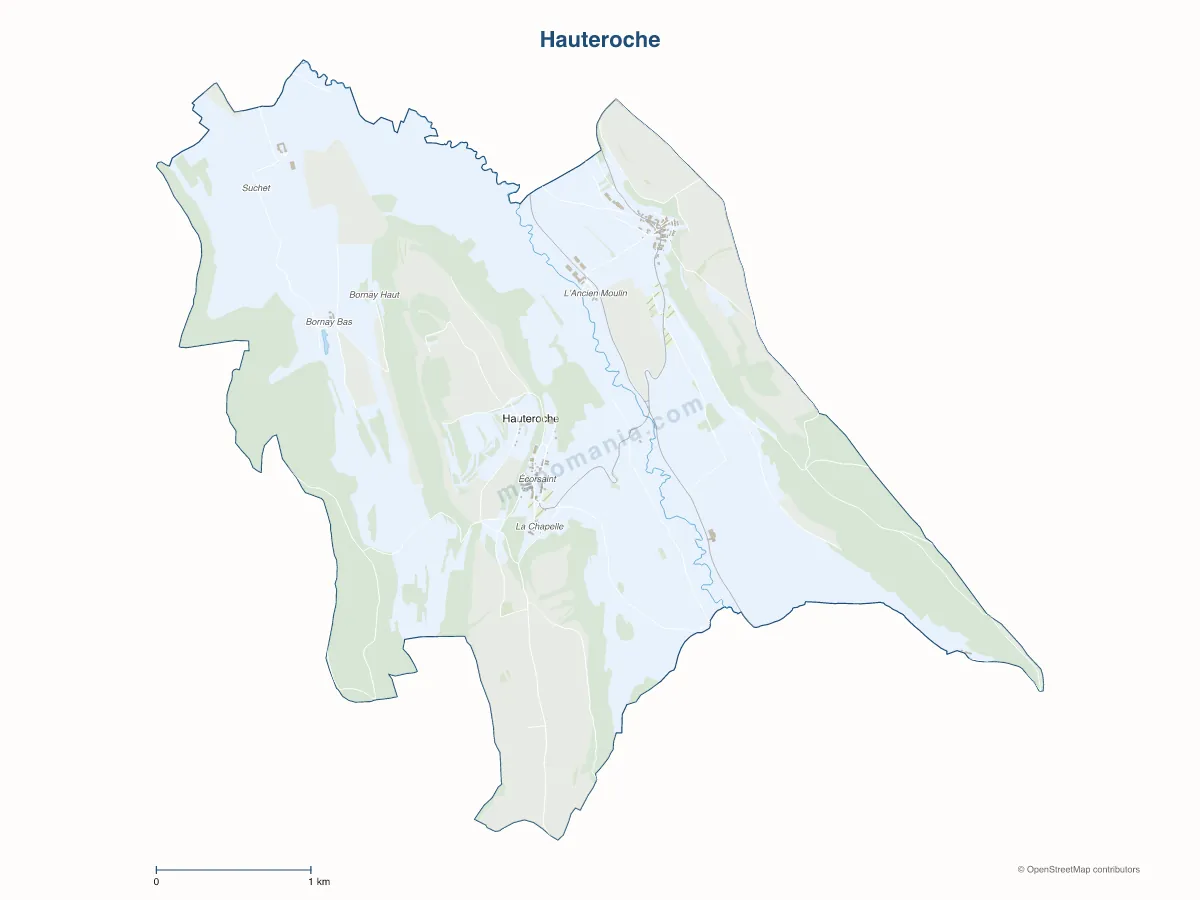 Carte de Hauteroche à personnaliser