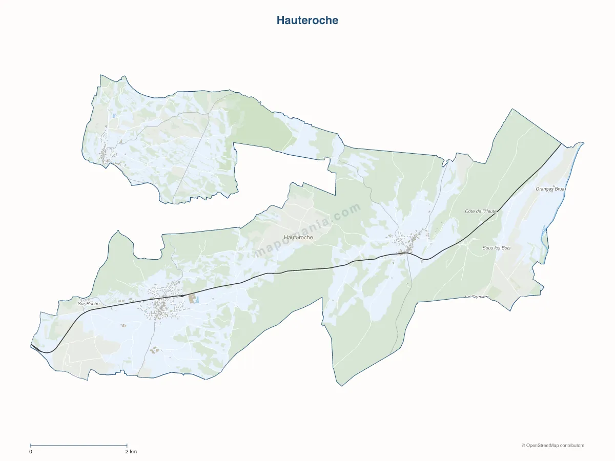 Carte de Hauteroche à personnaliser