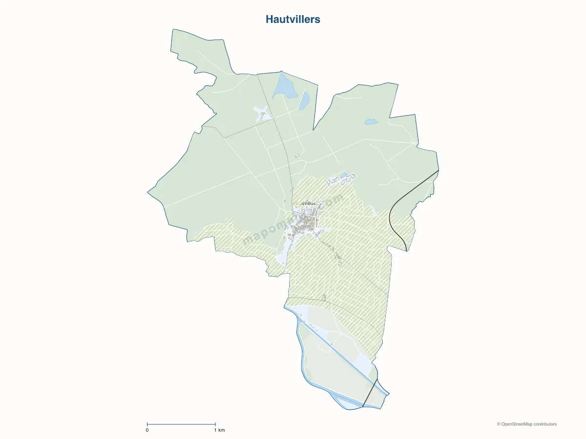 Carte de Hautvillers à personnaliser
