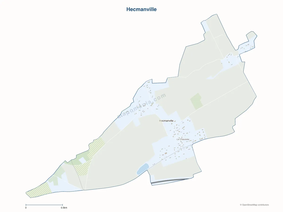 Carte de Hecmanville à personnaliser