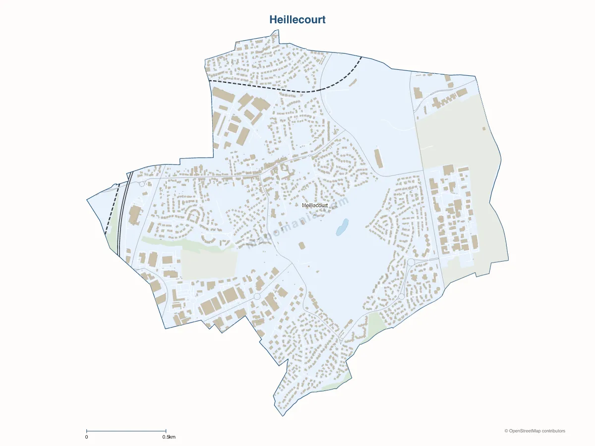 Carte de Heillecourt à personnaliser