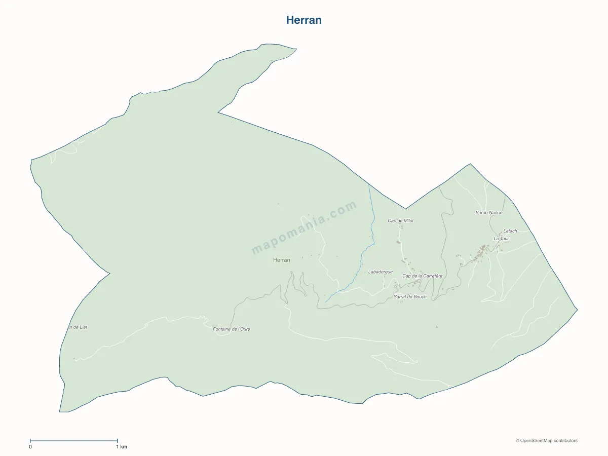 Carte de Herran à personnaliser