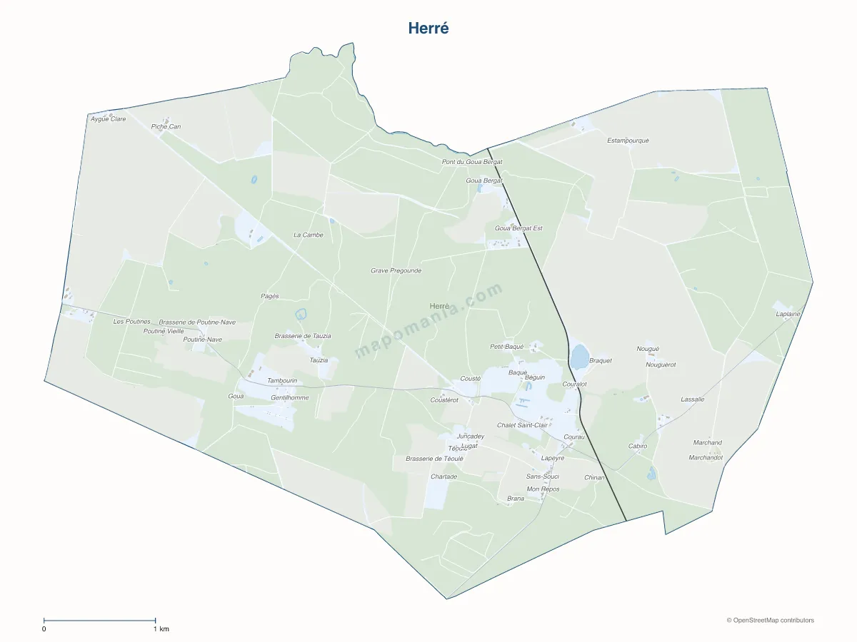 Carte de Herré à personnaliser