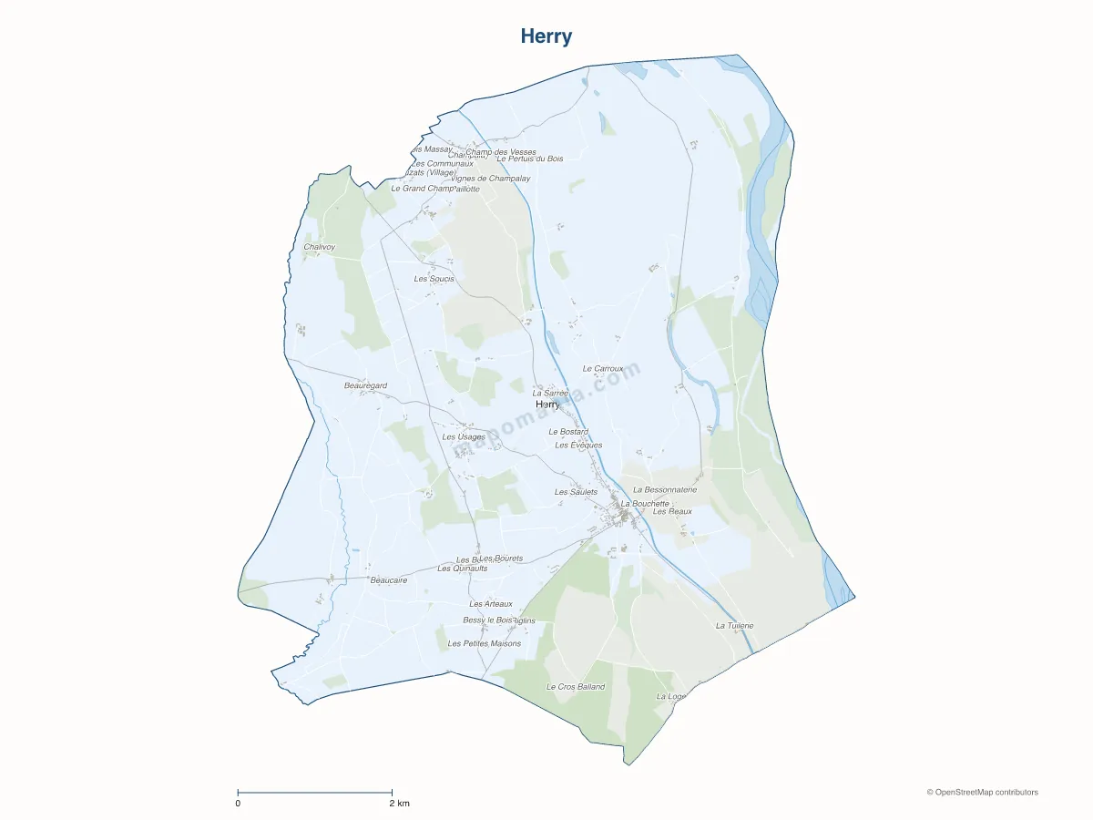 Carte de Herry à personnaliser