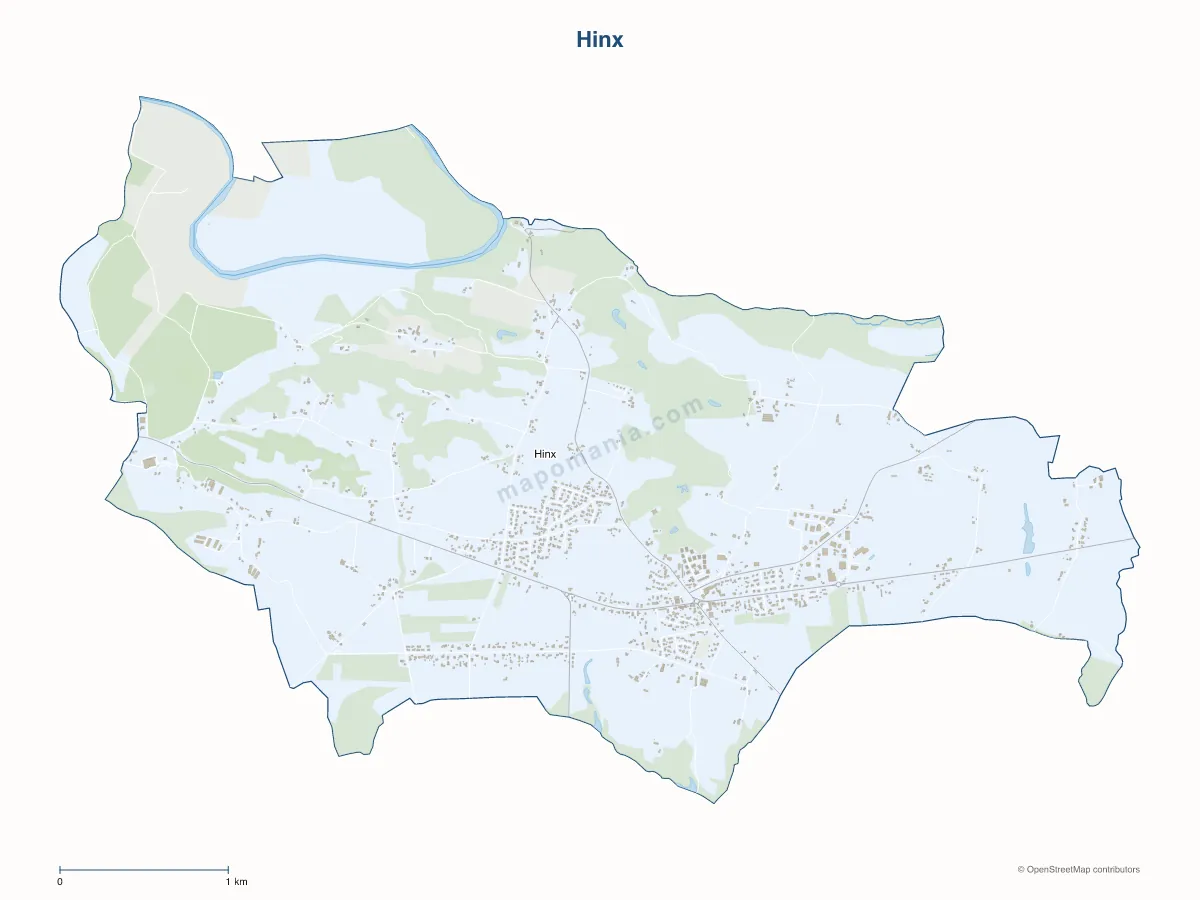 Carte de Hinx à personnaliser