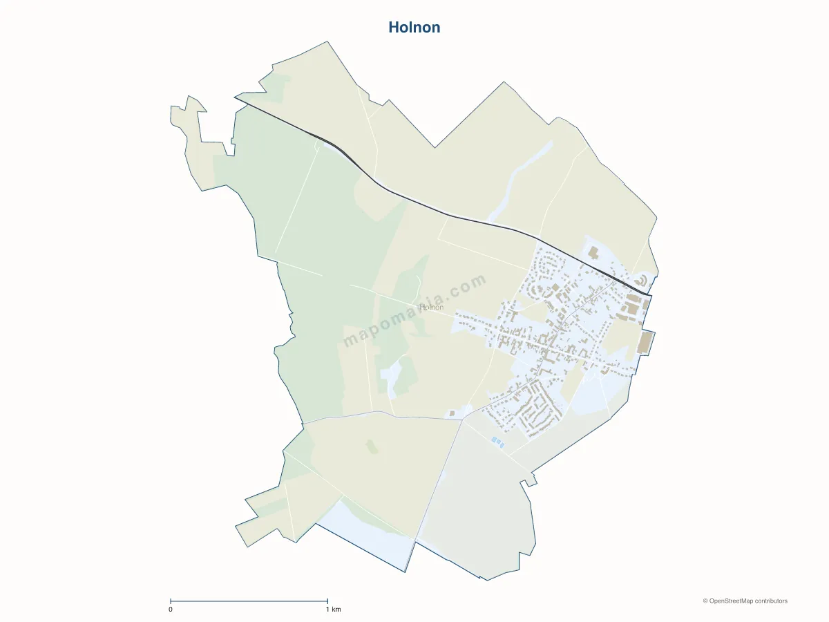 Carte de Holnon à personnaliser