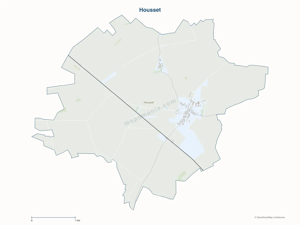 Carte de Housset à personnaliser