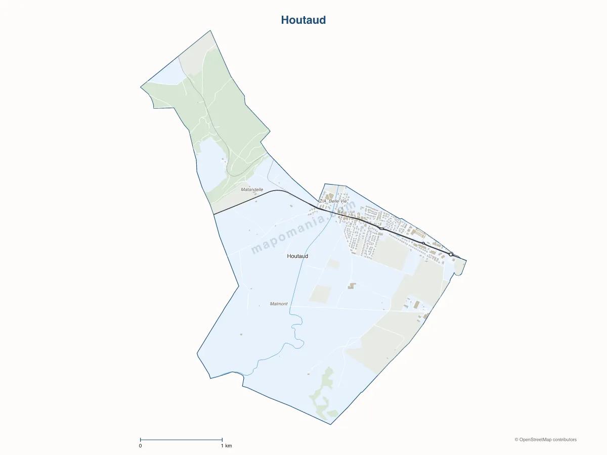Carte de Houtaud à personnaliser