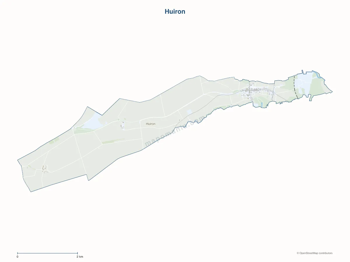 Carte de Huiron à personnaliser