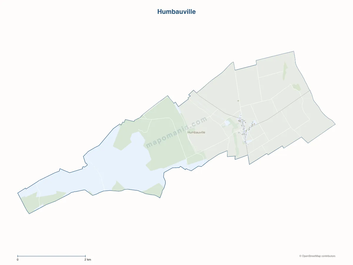 Carte de Humbauville à personnaliser