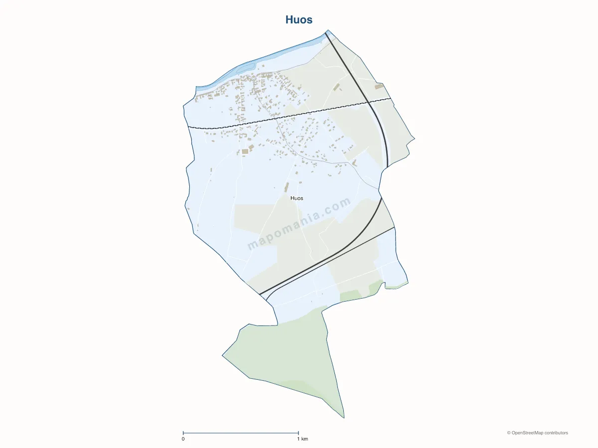 Carte de Huos à personnaliser