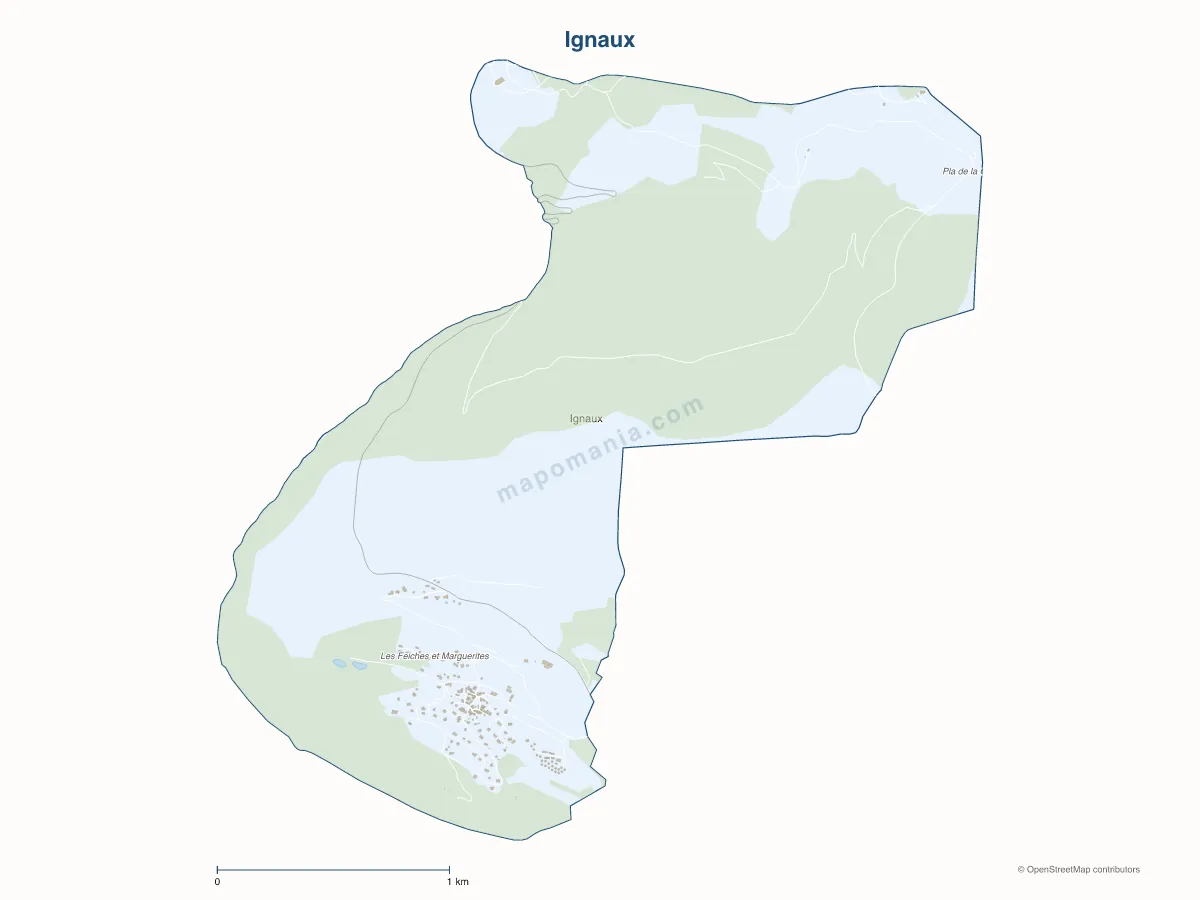 Carte de Ignaux à personnaliser
