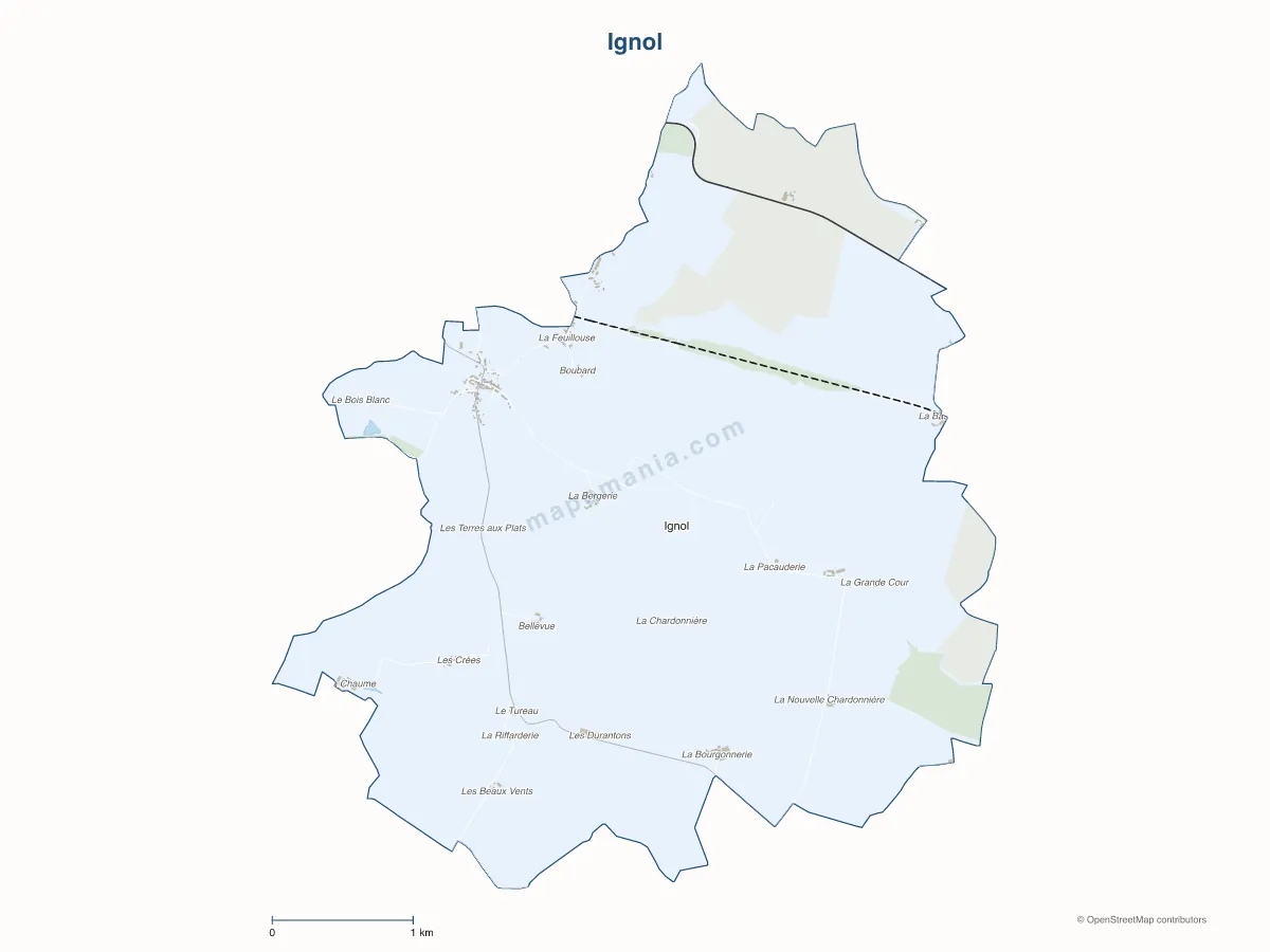 Carte de Ignol à personnaliser