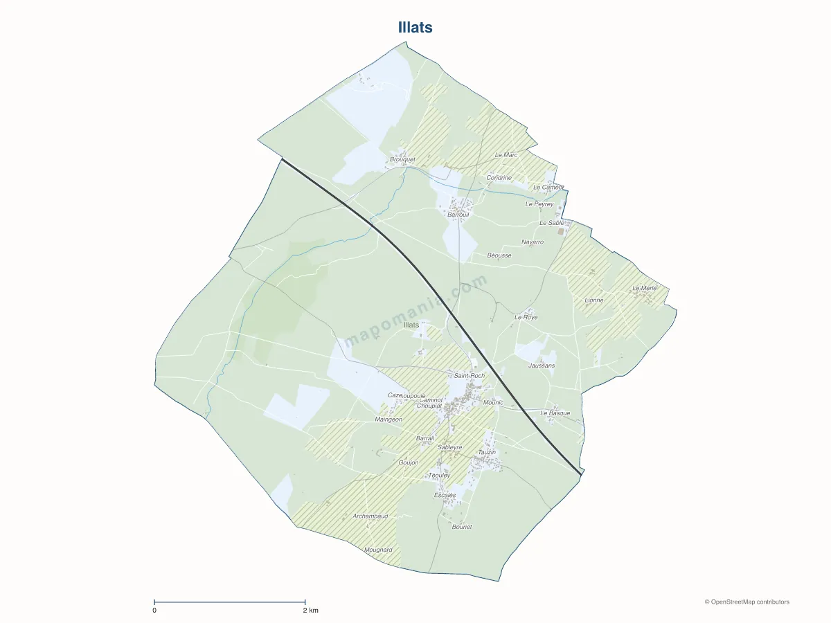 Carte de Illats à personnaliser