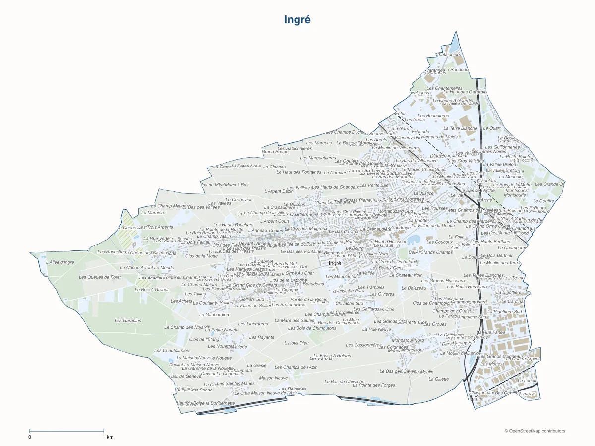 Carte de Ingré à personnaliser