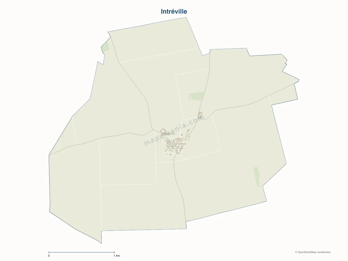 Carte de Intréville à personnaliser