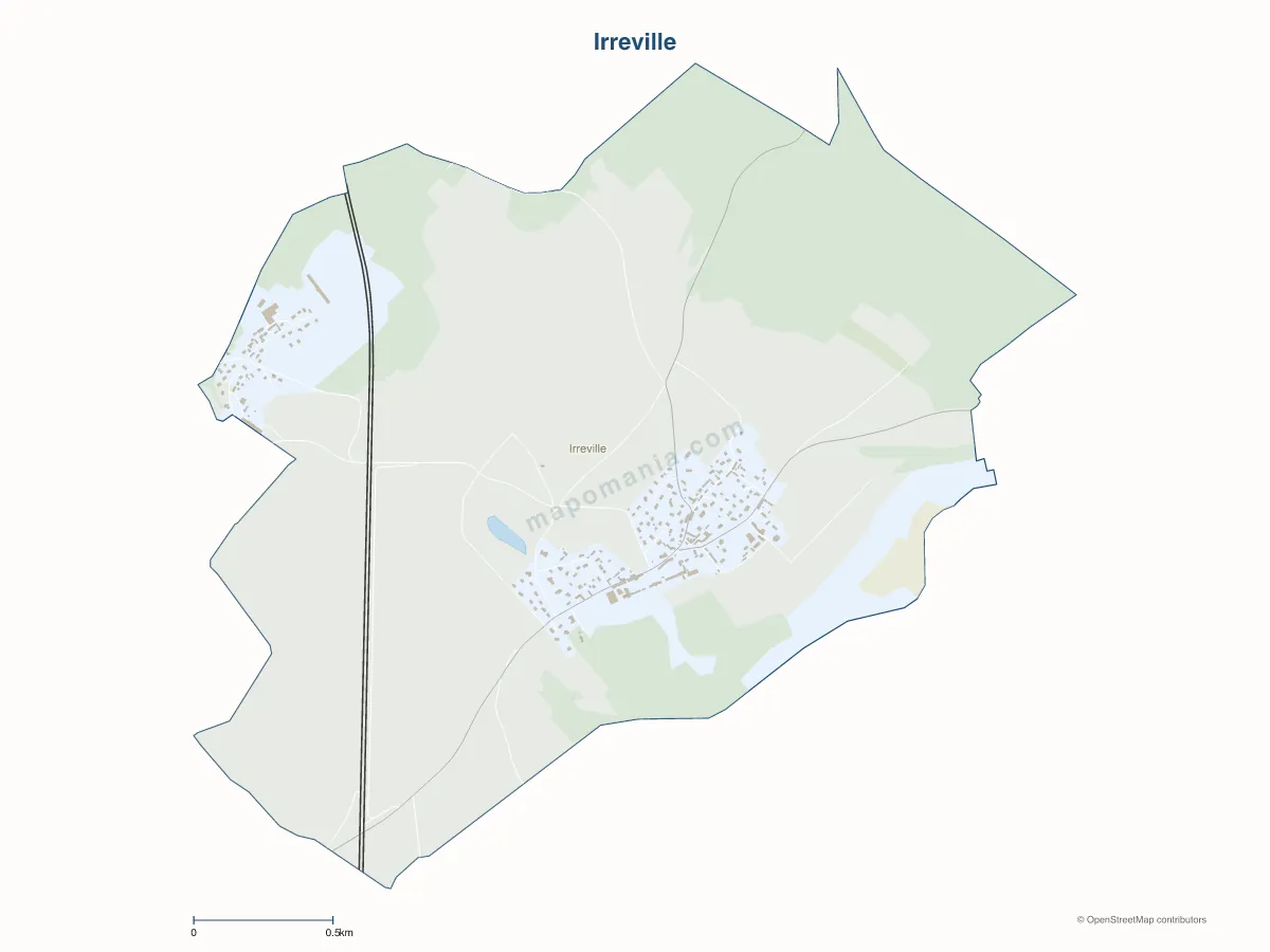 Carte de Irreville à personnaliser