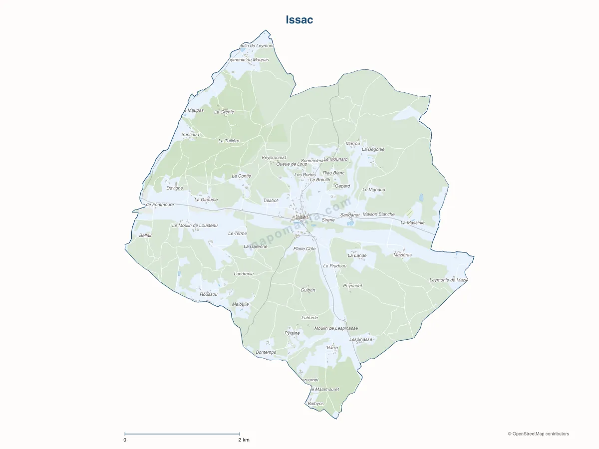Carte de Issac à personnaliser
