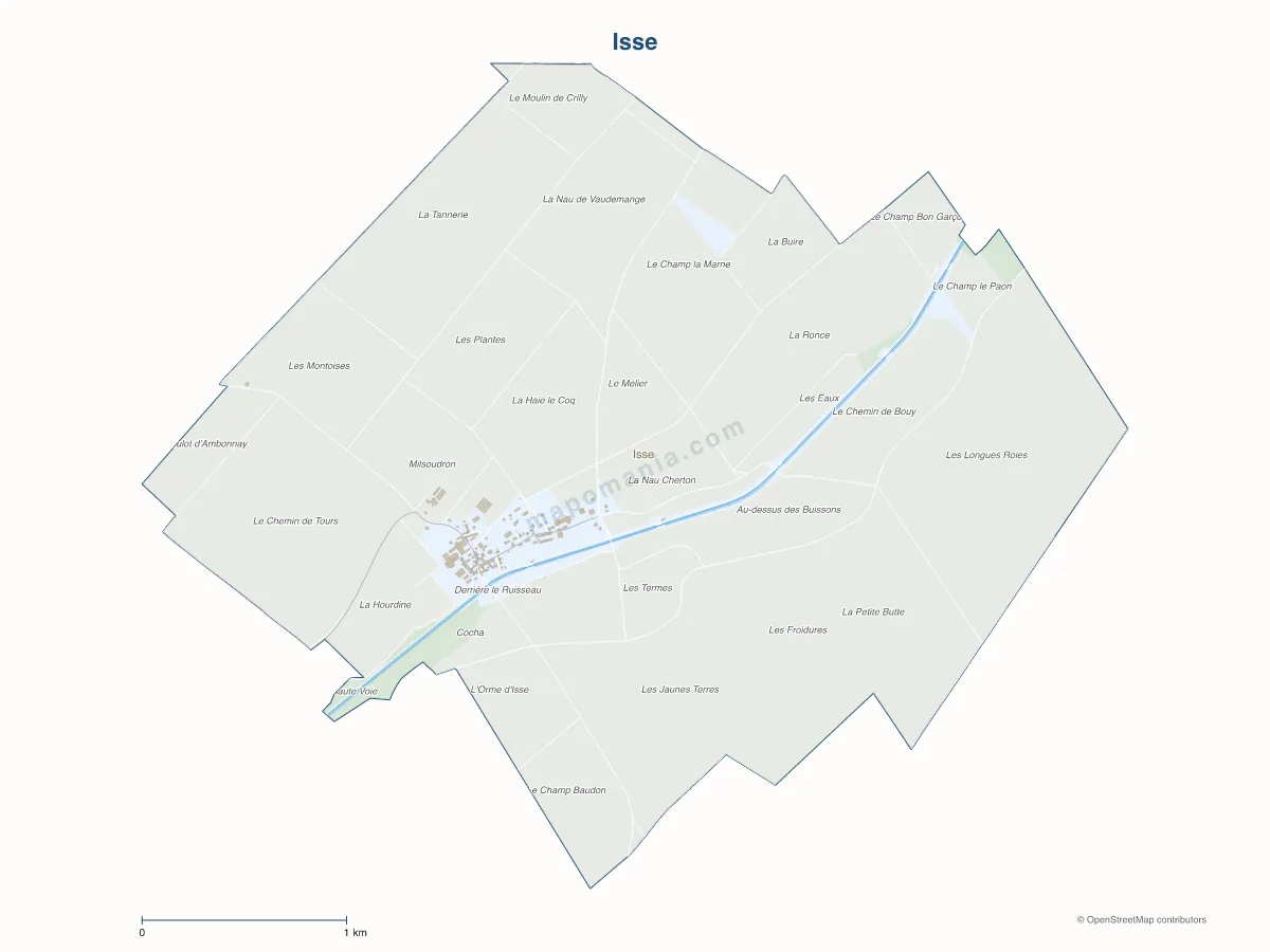 Carte de Isse à personnaliser