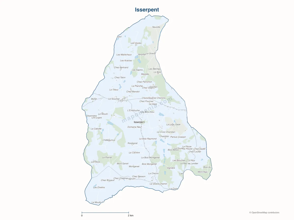 Carte de Isserpent à personnaliser