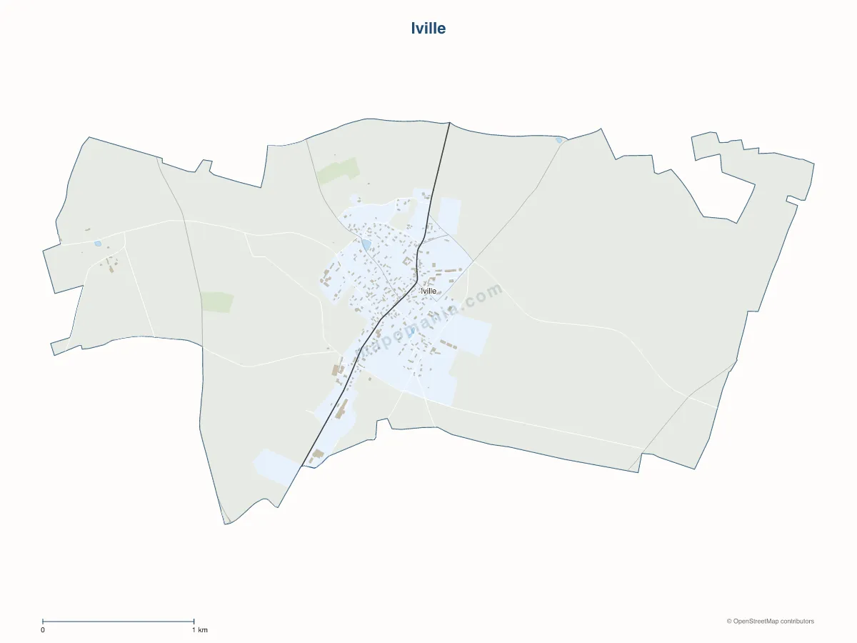 Carte de Iville à personnaliser