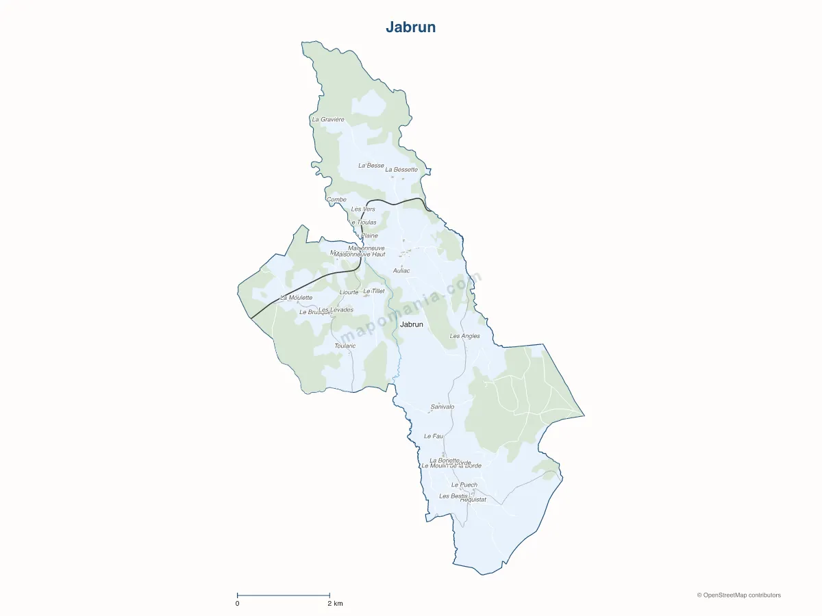 Carte de Jabrun à personnaliser