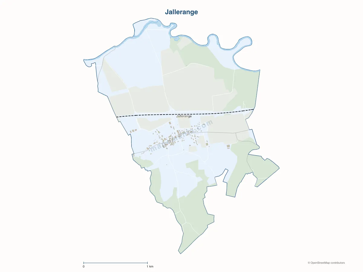 Carte de Jallerange à personnaliser