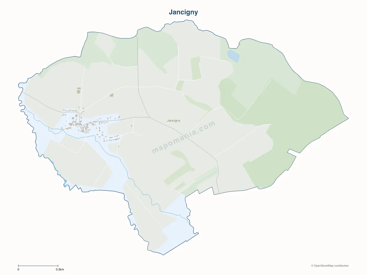 Carte de Jancigny à personnaliser