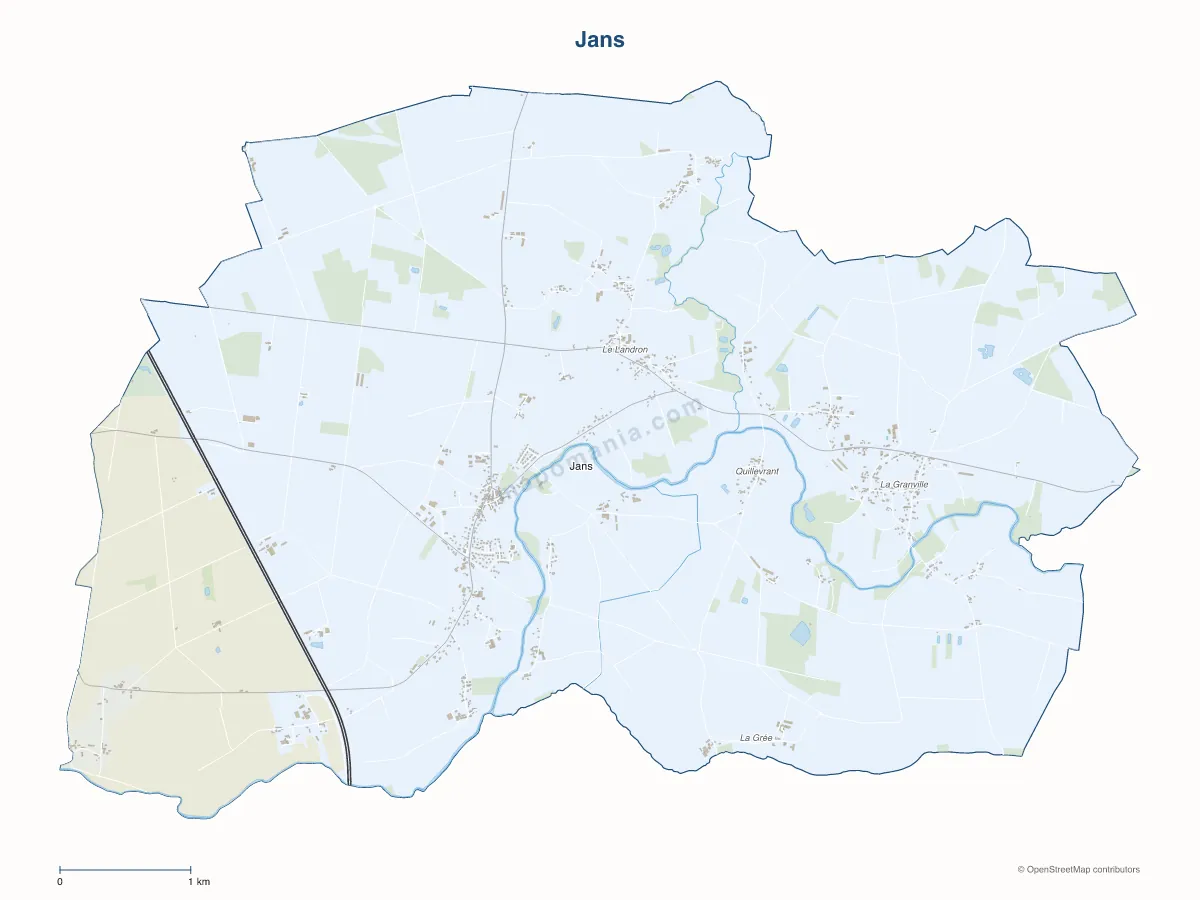 Carte de Jans à personnaliser