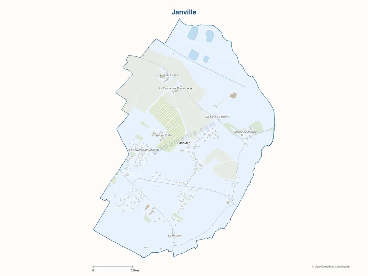 Carte de Janville à personnaliser