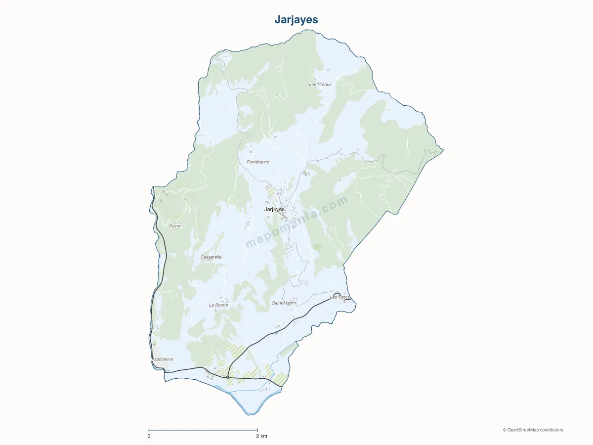Carte de Jarjayes à personnaliser