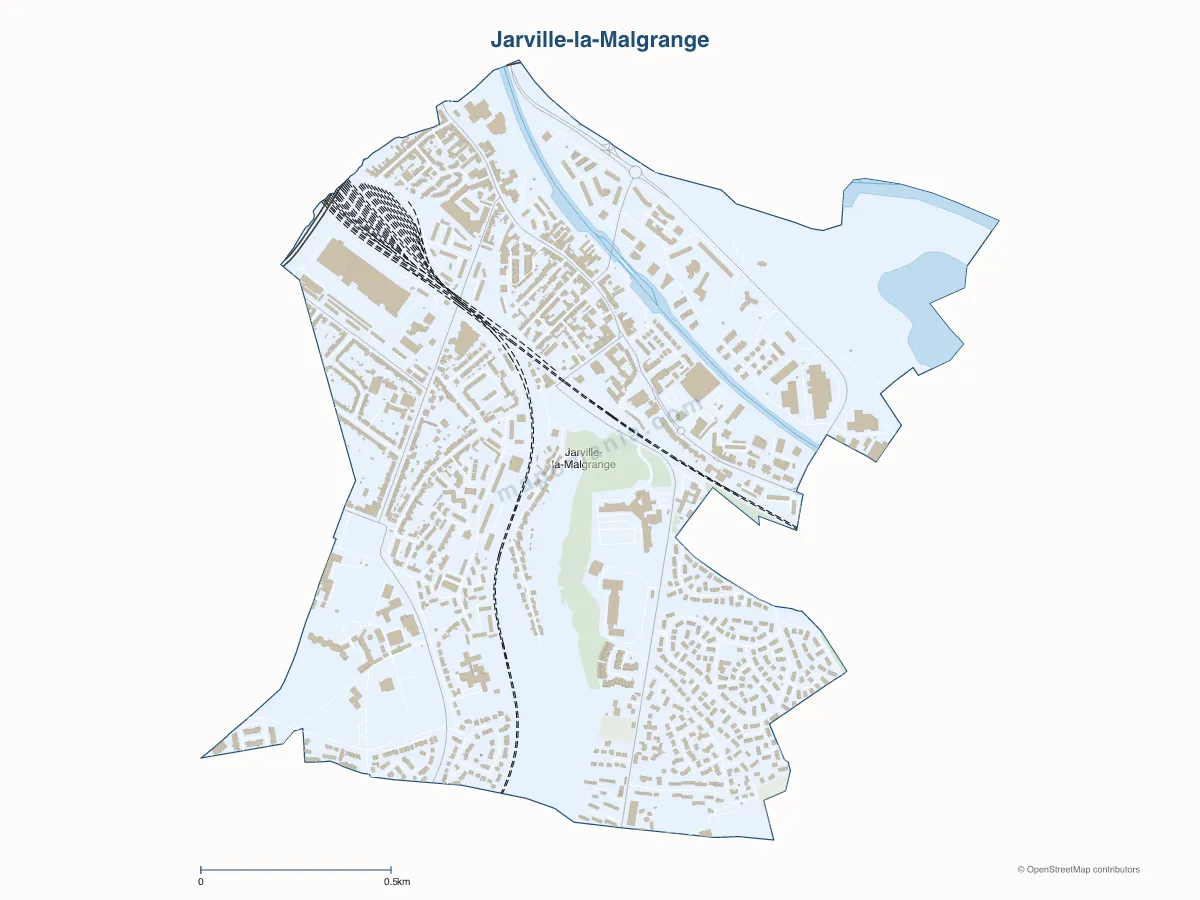 Carte de Jarville-la-Malgrange à personnaliser