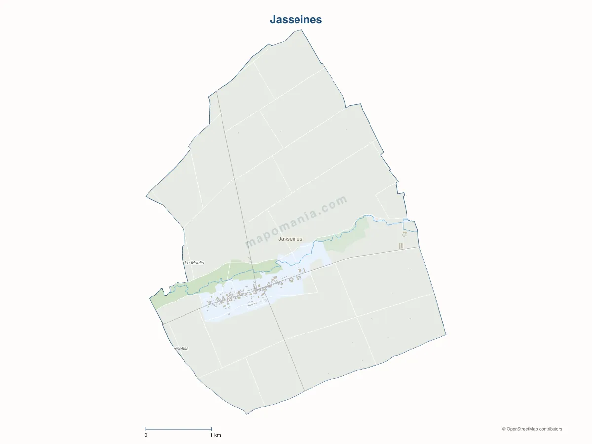 Carte de Jasseines à personnaliser