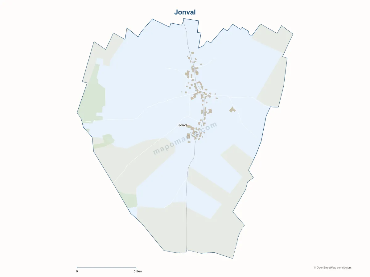 Carte de Jonval à personnaliser