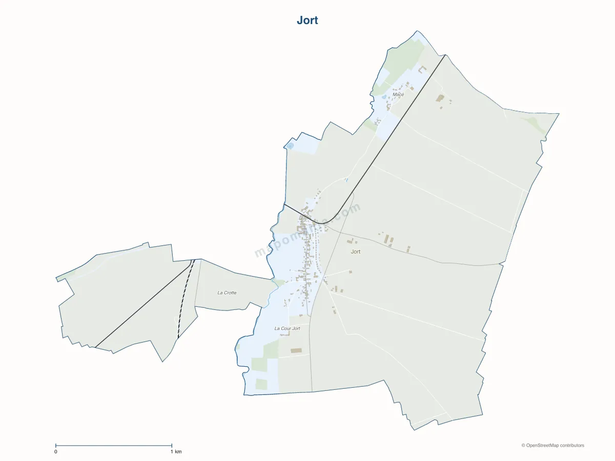 Carte de Jort à personnaliser